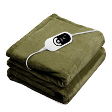 Fast-Heating Electric Blanket Heated Flannel Throw Winter Warm Thermostat Soft Electric Heated Blanket Heater
